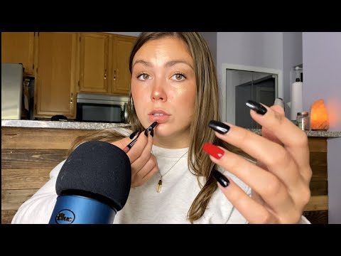 ASMR- Doing My Makeup + Complaining😂💄 (WHISPERING/TAPPING)