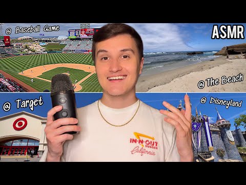 ASMR Vacation VLOG (asmr in public) Beach, Airport, Store, etc.