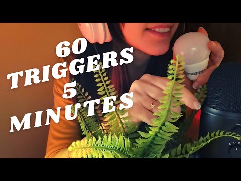 ASMR - 60 TRIGGERS IN 300 SECONDS ✨