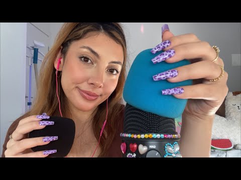 ASMR Mic triggers! 💘 ~mic pumping, swirling, scratching & tapping~ | Whispered