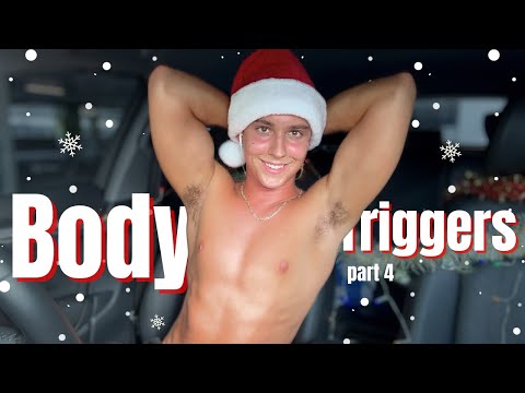 ASMR Body Triggers: Holiday Edition - Chest Tapping, Skin Scratching/Rubbing, Mouth Sounds
