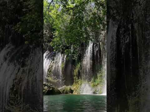 ASMR Waterfall Soundscape Relaxing Peaceful Music Sounds #asmrmeditation #asmrshorts