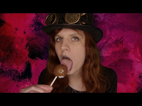 ASMR | Licking Big A Red Monster Lollipop Very Tingly (No Talking) | Mouth Sounds