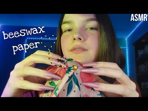 🌸Tapping and Scratching on Beeswax Paper 🌸 *Fast and Aggressive ASMR*