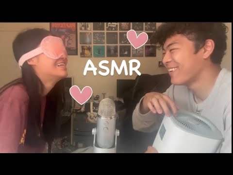 my boyfriend tries ASMR: guess the trigger game 🙈