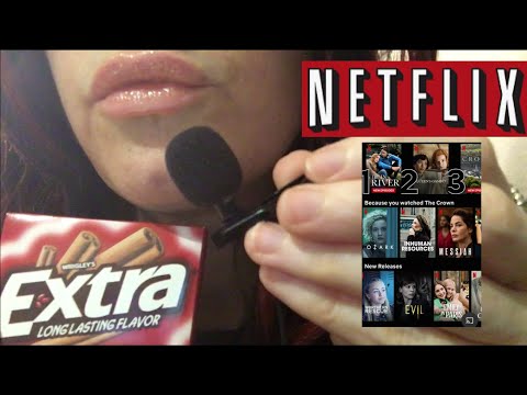 ASMR Gum Chewing What I Watch on NETFLIX | Lofi Mini Mic