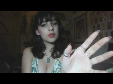 ASMR 💚 tingly hand movements & mouth sounds