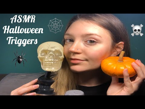 ASMR Halloween Spooky Triggers (Tapping, Scratching, Tracing)