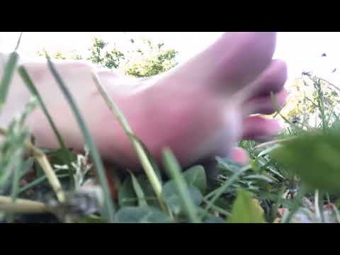 ASMR Bare FEET in grass