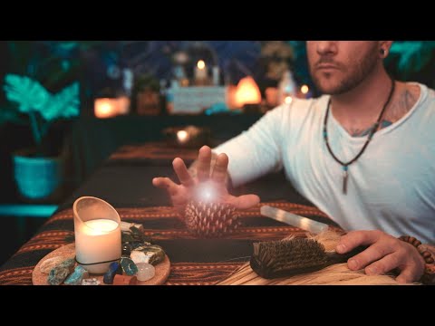 ASMR | Relaxing Brushing and Pulling Stress Removal Reiki | Layered Sounds and Visuals | Soft Spoken