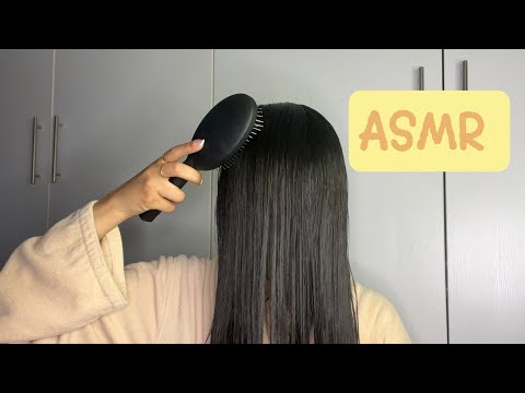 ASMR | Brushing My Hair Over My Face Just After Taking a Bath  🛁 ( Wet Hair )