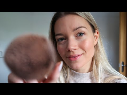 ASMR | Doing My Makeup AND Yours | Tingly Brushing, Face Touching | Personal Attention
