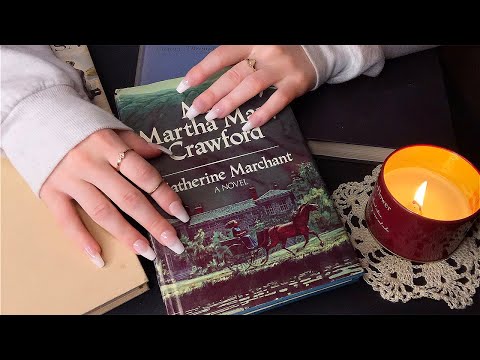 ASMR 1H Gentle Scratchy Tapping on Vintage Books! 📚 (no talking)