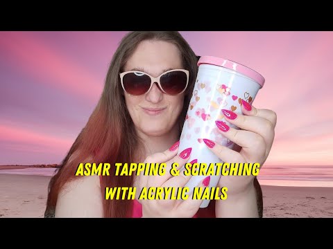 ASMR Tapping & Scratching with Acrylic Gel Nail's (Stiletto Nails) 💅