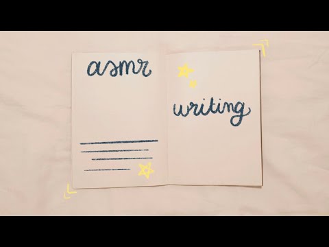 ASMR writing with fountain pen (no talking)