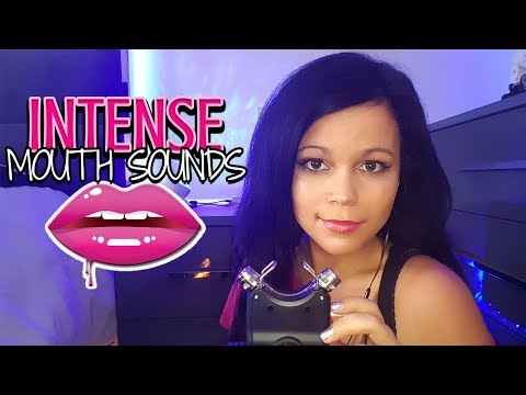 ASMR INTENSE Mouth Sounds 👄No Talking 👄 (Wet Mouth, Breathing, Ear to Ear)