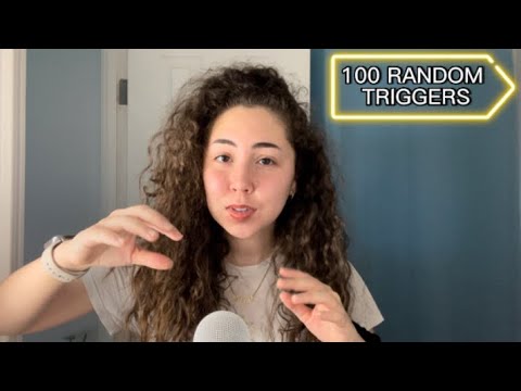 ASMR | 100 random triggers in 10 mins (100 subscribers special ❤️)