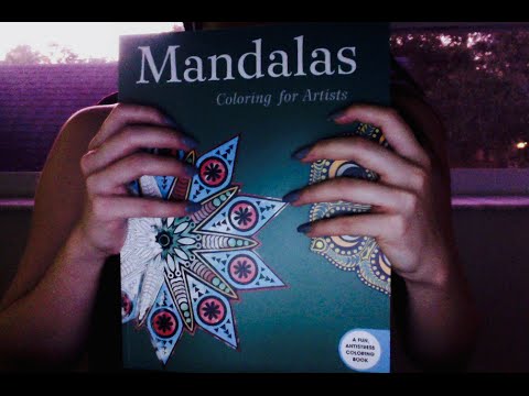 ASMR Book Coloring | Long Nails | Tapping | Soft Sounds