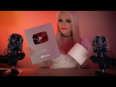 ASMR | Unboxing Silver Play Button | Whispered Story, Thank You, Triggers