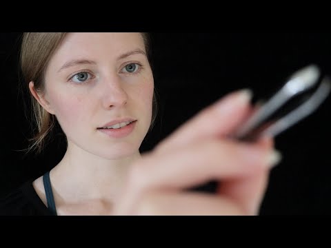 ASMR | Plucking & Face Tracing [personal attention]