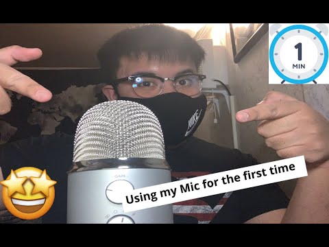 ASMR 1 Minute Mic Scratching (First Mic Test) [No Talking]