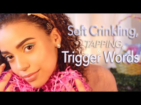 | ASMR | 🐰 TAPPING and SOFT CRINKLING and TRIGGER WORDS 🐰