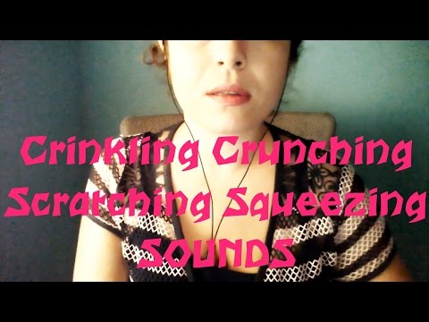 ASMR Scratching Crinkling Squeezing Rustling Sounds Binaural No Talking