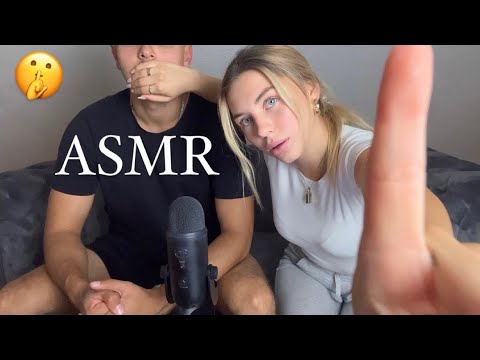 ASMR | MOUTH COVERING with a GUEST 🫢 you have to be QUIT 🤫 whispering & pshhh [German] leise 🤐