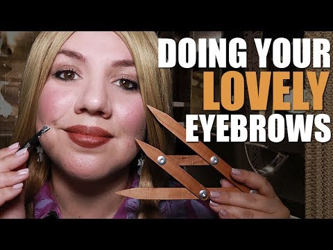 ASMR Doing Your Eyebrows | Tweezing and Microblading