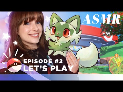 ASMR 💜 Let's Play Pokemon Violet Ep. 2 🎮 ~ Super Cozy Whispers & Nintendo Switch Controller Buttons