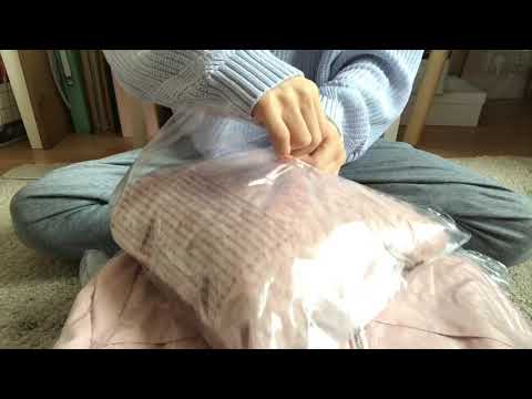[ASMR] Unboxing Clothing (Tapping, Crinkling, Fabric Scratching)