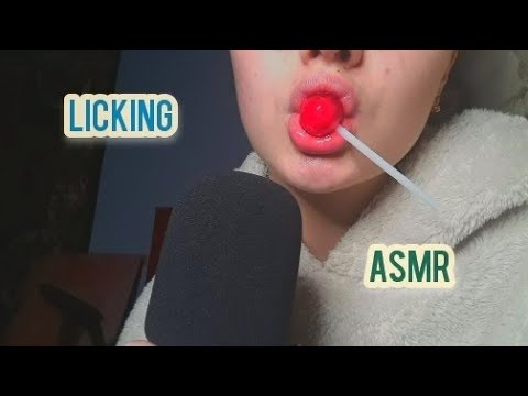 ASMR | licking lollipop | АСМР| ликинг леденца|