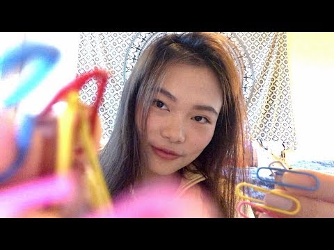 ASMR Tapping with Paper Clip Nails 🖇