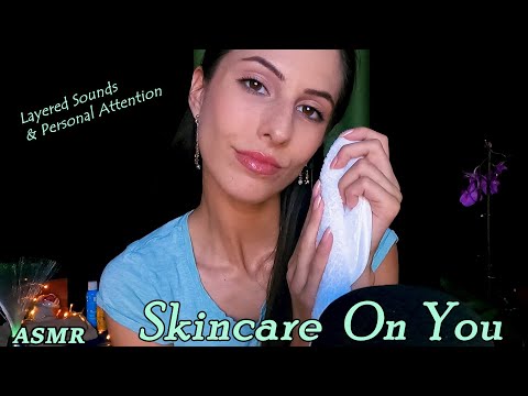 ASMR Skincare on You RP 💗 Layered Sounds 💙 Personal Attention | АСМР НА БЪЛГАРСКИ 💗