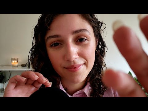 ASMR "Shh" "It's Okay" "Breathe" (Affirmations & Face Touching)