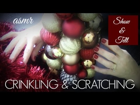 ASMR~CHRISTMAS DECOR✴Show & Tell✴Crinkling/Scratching~