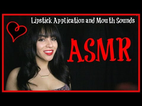ASMR ♥︎ Lipstick Application and Mouth Sounds