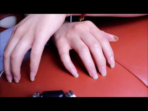ASMR ~Tingly Tapping,Touching, Brushing the Leather Couch