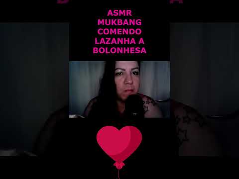 ASMR-SHORTS MUKBANG COMENDO LAZANHA A BOLONHESA #rumo2k #asmrportuguês #mukbang #mastigação