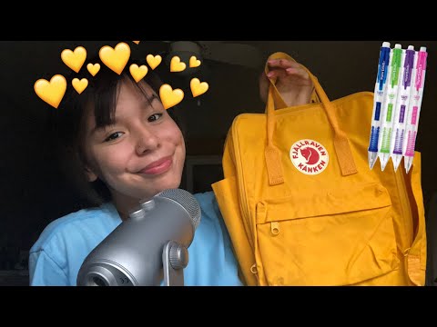 ASMR what’s in my backpack for school?🤪💗