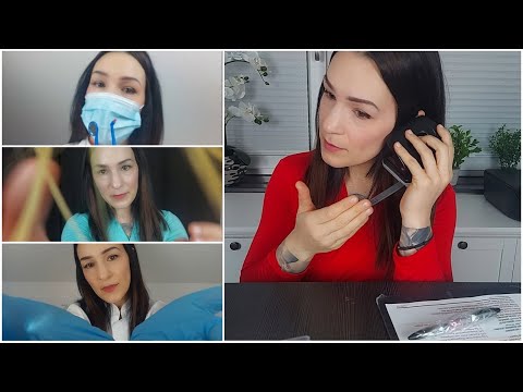 ASMR vs REALITY *Doctor receptionist* *At the doctor´s* *At the hairdresser* *At the dentist* [ASMR]