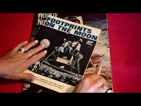 ASMR: Vintage Magazine - Special Moon Landing Edition 1969 || Soft Spoken / Whisper