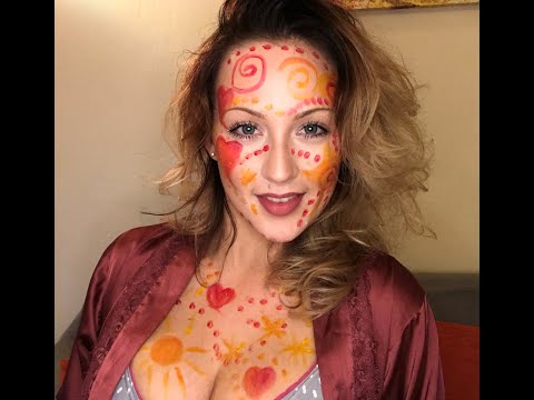 Playing with Body paint ASMR