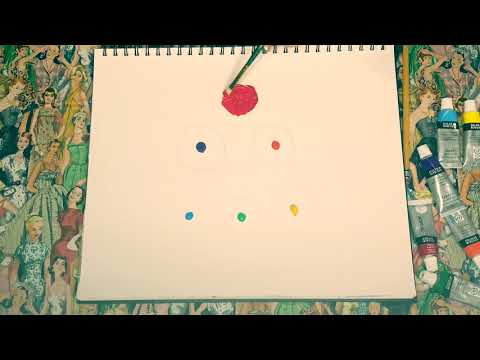 ASMR Painting A Simple Color wheel 🎨