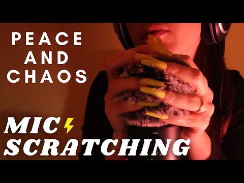 ASMR -  PEACE AND CHAOS | FAST AND AGGRESSIVE FLUFFY Cover Scratching | Anticipatory Tingles