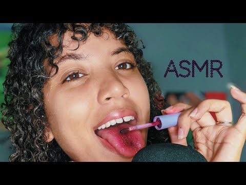 asmr caseiro | fazendo e comendo gloss labial - sons de boca 👄💦