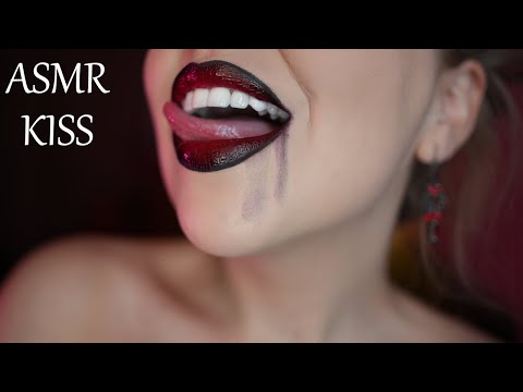 ASMR THE BEST Lens Kisses👄 Your Goth Girlfriend 👄Close Up Kisses | 4K