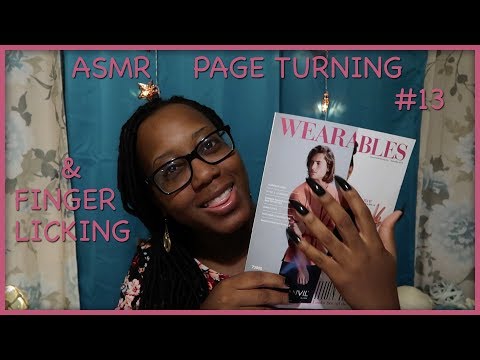 ASMR | PAGE TURNING | WITH TINGLING FINGER LICKING #13