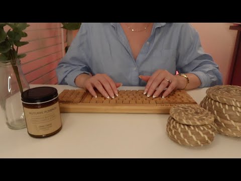 ASMR Interior Design Consult🪑🪴 Soft-Spoken 🪴 Wooden Keyboard Typing and Page Flipping