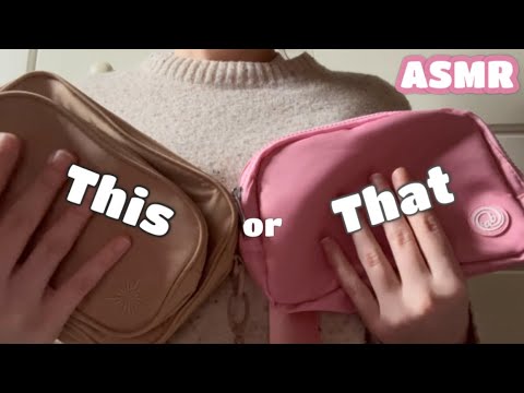 ASMR: This or that?? Fast and aggressive triggers (soft spoken)